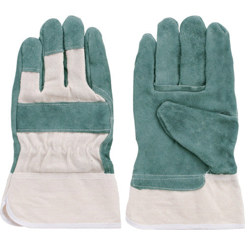 FUJI GLOVE Cow Split Leather Gloves Oil 88 Oil Canvas