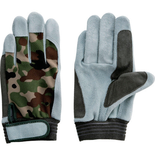 FUJI GLOVE Cow Split Leather Gloves JS-128M Just Oil Instep Melimagic