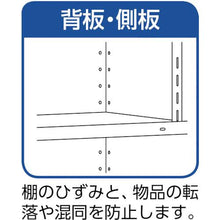 画像をギャラリービューアに読み込む, ＴＲＵＳＣＯ　軽量棚背板・側板付　Ｗ８７５ＸＤ４５０ＸＨ１５００　５段　ネオグレー

