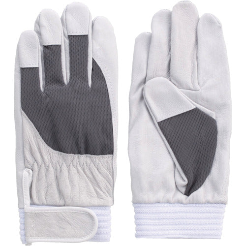 FUJI GLOVE Pig Genuine Leather Gloves F-505 Athlete Gray M
