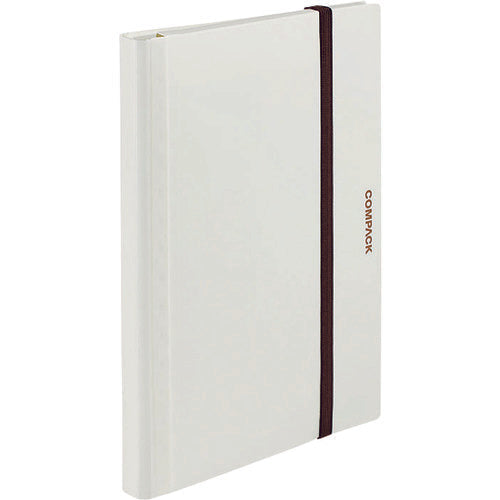 KING JIM Folio Clear File Compaq 10 Pockets สีขาว