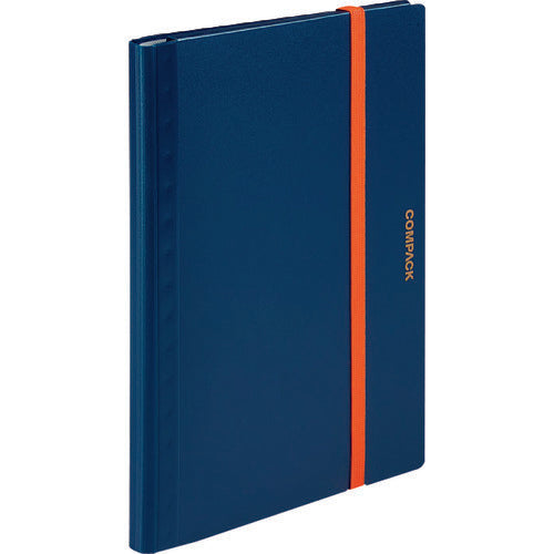 KING JIM Folio Clear File Compaq 5 Pocket Navy