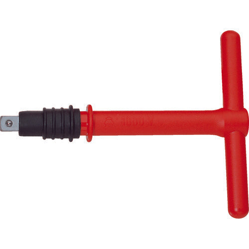 GEDORE tay cầm hình chữ T cách điện góc chèn loại chống rơi 12,5mm