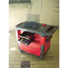 将图像导入到图库查看器中Rubbermaid Trade Cart 带钥匙/带盒子和瓶子 黑色
