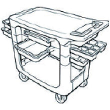 โหลดรูปภาพลงในโปรแกรมดูแกลเลอรี รถเข็นค้ายาง ERECTA Rubbermaid
