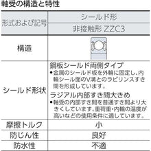 画像をギャラリービューアに読み込む, ＮＴＮ　Ａ小径小形ボールベアリング（すきま大両側シールド）内径２０ｍｍ外径５２ｍｍ幅１５ｍｍ
