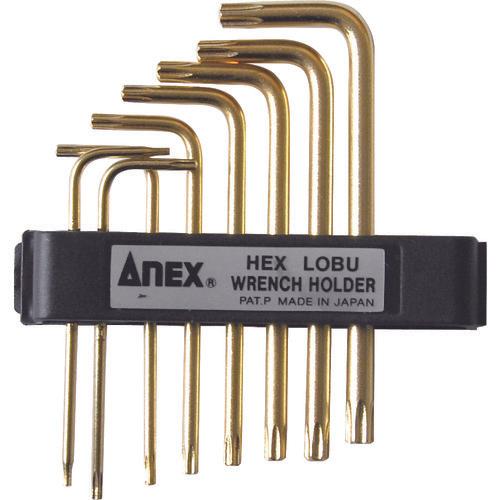 アネックス　Ｌ型ヘクスローブレンチ穴付８本組
