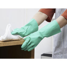 โหลดรูปภาพลงในโปรแกรมดูแกลเลอรี Binistar Vinyl Chloride ถุงมือ Towarobe Fleur Warm Hands สีเขียว L
