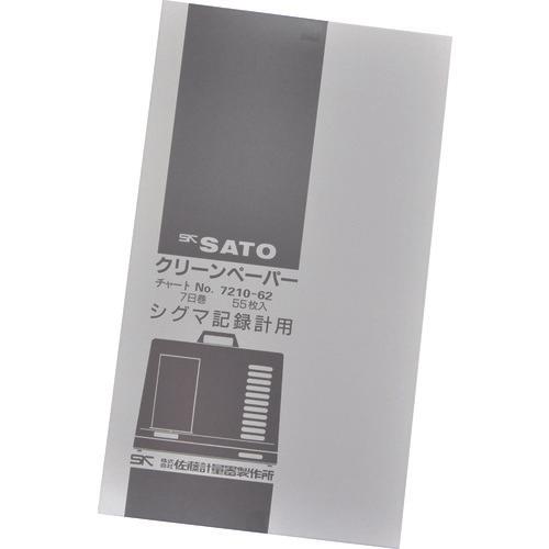 7-day recording paper for Sato Sigma thermo-hygrometer