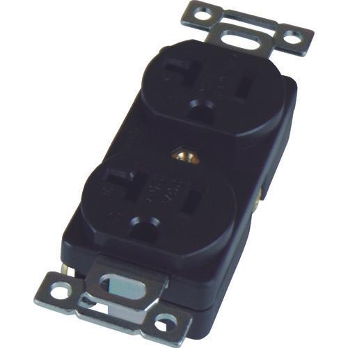 AMERICAN DENKI flat-blade double embedded outlet ground 2P20A125V