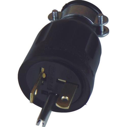 AMERICAN DENKI flat blade rubber plug ground 2P20A125V