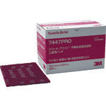 Load image into gallery viewer, 3M Scotch Bright Industrial Pad 7447PRO Perforated #320 Equivalent Red Brown Box (20 Pieces)
