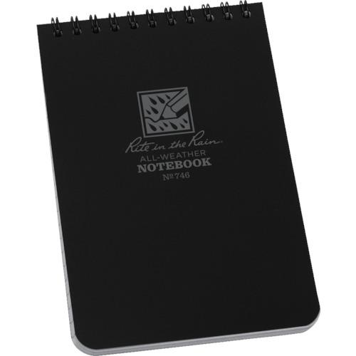 RITR 4X6 Top Spiral Notebook Universal สีดำ