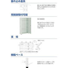 画像をギャラリービューアに読み込む, ＴＲＵＳＣＯ　軽量棚背板・側板付　Ｗ１８００ＸＤ３００Ｘ２１００　５段　ネオグレー
