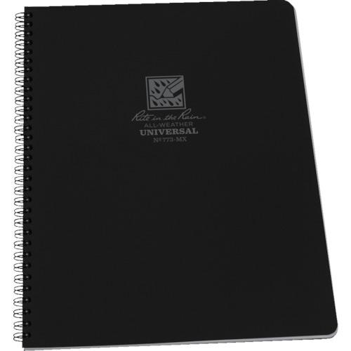 RITR สมุดสันเกลียว 8 1/2X11 Universal สีดำ