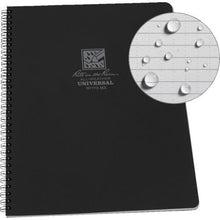 โหลดรูปภาพลงในโปรแกรมดูแกลเลอรี RITR สมุดสันเกลียว 8 1/2X11 Universal สีดำ
