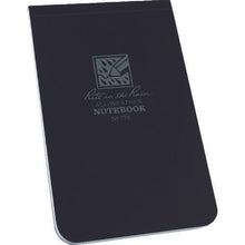 โหลดรูปภาพลงในโปรแกรมดูแกลเลอรี RITR 3 X 5 1/4 สมุดปกอ่อนแนวตั้ง สีดำ
