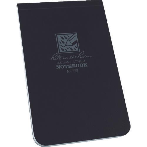 RITR 3 X 5 1/4 สมุดปกอ่อนแนวตั้ง สีดำ