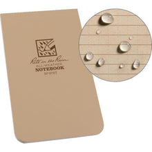 โหลดรูปภาพลงในโปรแกรมดูแกลเลอรี RITR 3 X 5 1/4 สมุดปกอ่อนแนวตั้ง สีดำ
