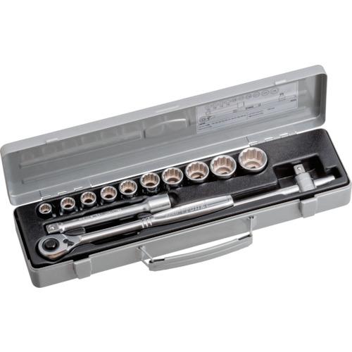 TONE socket wrench set, insertion angle 12.7mm, 13-piece set