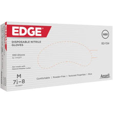 画像をギャラリービューアに読み込む, アンセル　ニトリルゴム使い捨て手袋　エッジ　８２－１３４　ＸＬ（１００枚入）
