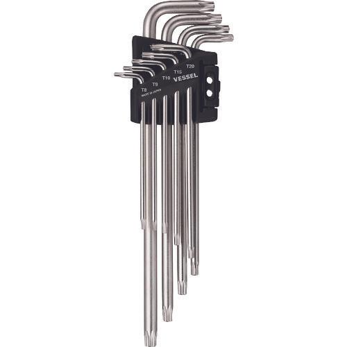 Bộ VESSEL lê Torx 9 chi tiết chống giả mạo cho tàu No. 8509TXH (Bộ 9 món 8500TXH)