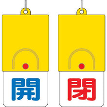 画像をギャラリービューアに読み込む, ユニット　回転式両面表示板　開：青文字　閉：赤文字　１０１×４８
