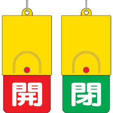 画像をギャラリービューアに読み込む, ユニット　回転式両面表示板　白文字：開赤地　閉緑地　１０１×４８
