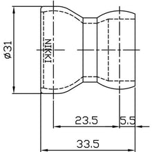 画像をギャラリービューアに読み込む, 日機　クーラントシステム３／４　ホース　１４０ｍｍ　　灰色　（２本入）
