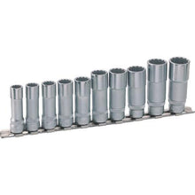 Tải hình ảnh vào trình xem thư viện, Bộ ổ cắm sâu HAZET (Loại hai cạnh, Góc chèn 9,5) có thanh ray
