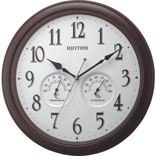 นาฬิกาแขวน RHYTHM พร้อมเทอร์โมไฮโกรมิเตอร์