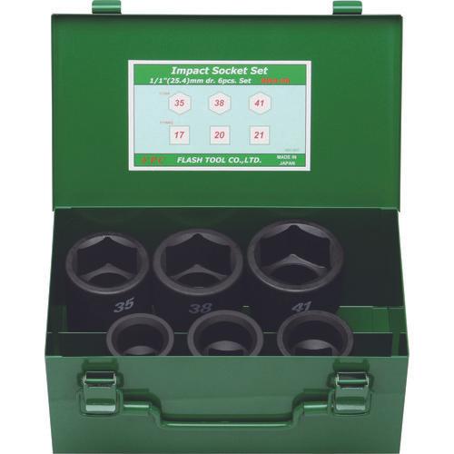 ＦＰＣ　インパクト　セミロングソケット　セット　差込角２５．４ｍｍ　６ｐｃ