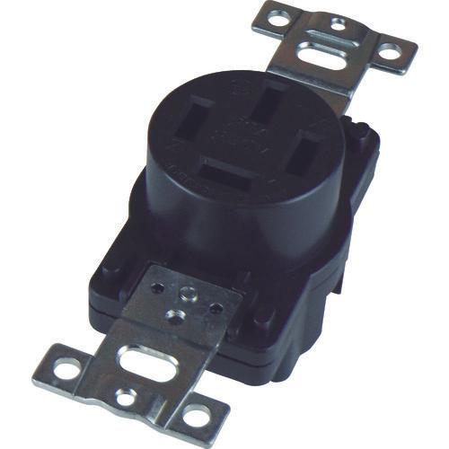 AMERICAN DENKI flat blade type embedded outlet grounding 3P20A250V