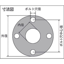 画像をギャラリービューアに読み込む, Ｍａｔｅｘ　高圧用ゴムガスケット（３ＭＰａ）　４０Ａ×厚さ１．５ｍｍ
