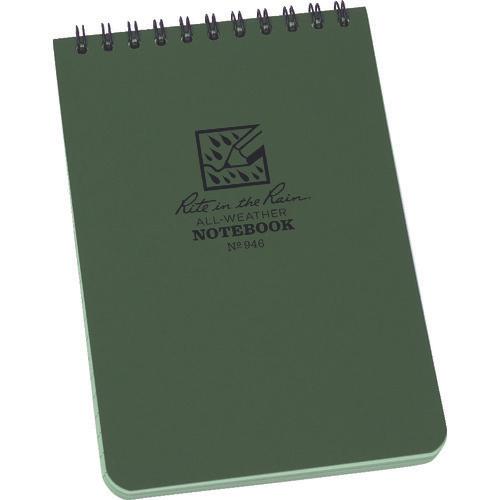 RITR 4X6 Top Spiral Notebook Universal สีเขียว