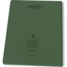 โหลดรูปภาพลงในโปรแกรมดูแกลเลอรี RITR 8 1/2X11 สมุดสันเกลียว สากล สีเขียว
