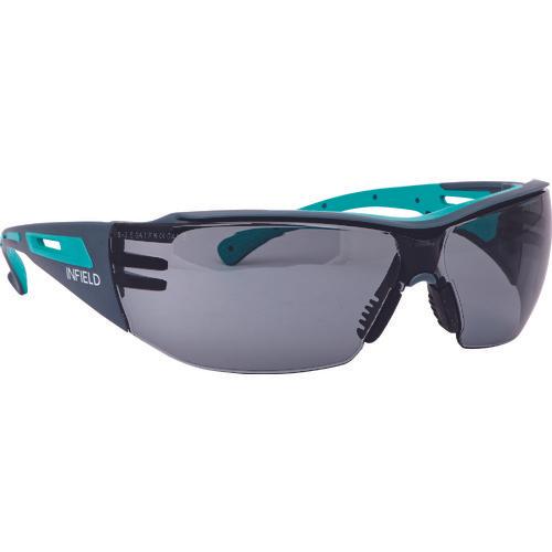 INFIELD Safety Glasses VICTOR Dark Gray/Turquoise Blue