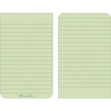 โหลดรูปภาพลงในโปรแกรมดูแกลเลอรี RITR 3 X 5 1/4 สมุดปกอ่อน ชนิดเปิดแนวตั้ง สีเขียว
