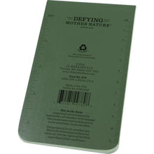 โหลดรูปภาพลงในโปรแกรมดูแกลเลอรี RITR 3 X 5 1/4 สมุดปกอ่อน ชนิดเปิดแนวตั้ง สีเขียว
