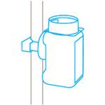 将图像导入到图库查看器中martor备用刀片存储瓶 9845 立柱安装架
