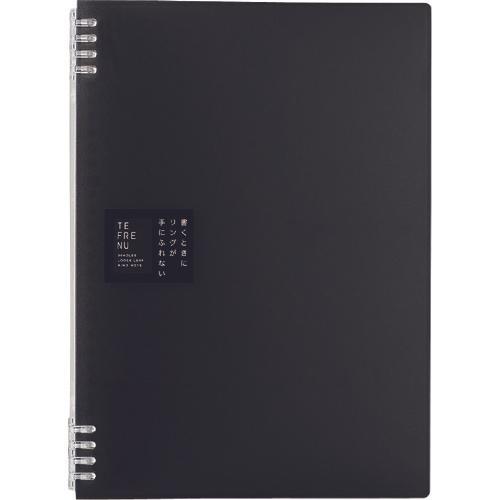 KING JIM สมุดโน้ตวงแหวน tefure-nu A4 สีดำ