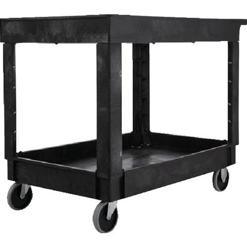 รถ Rubbermaid อเนกประสงค์ 2 ชั้น สีดำ