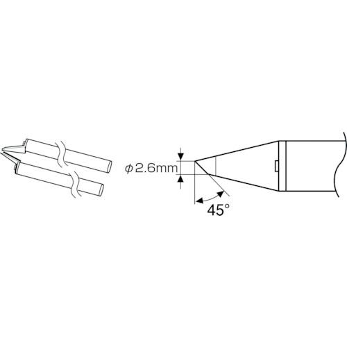 HAKKO tip CHIP 2.6C type