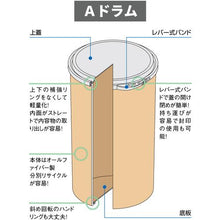 画像をギャラリービューアに読み込む, ＴＳＰ　ファイバードラム　Ａドラムｍｉｎｉ　８０Φ　０．５Ｌ
