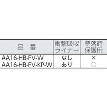 画像をギャラリービューアに読み込む, ＤＩＣ　ＡＡ１６－Ｗ－ＨＢ－ＦＶ－ＫＰ型ヘルメット　白

