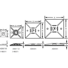 Load image into gallery viewer, PANDUIT mount base with acrylic adhesive tape White (100 pieces)
