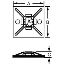 Load image into gallery viewer, PANDUIT mount base M3 screw flame retardant white (100 pieces)
