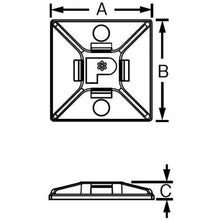 Load image into gallery viewer, PANDUIT mount base Adhesive tape without screw holes White (500 pieces)
