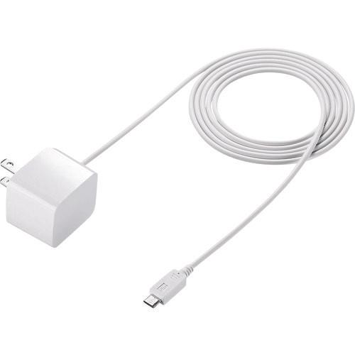 ＳＡＮＷＡ　ｍｉｃｒｏＵＳＢケーブル一体型ＡＣ充電器（２．１Ａ・ホワイト）