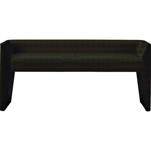 TRUSCO เก้าอี้ล็อบบี้หุ้มหนัง PVC 2 ที่นั่ง สีดำ